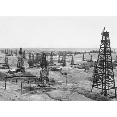 Kern River California Oilfield Circa 1929